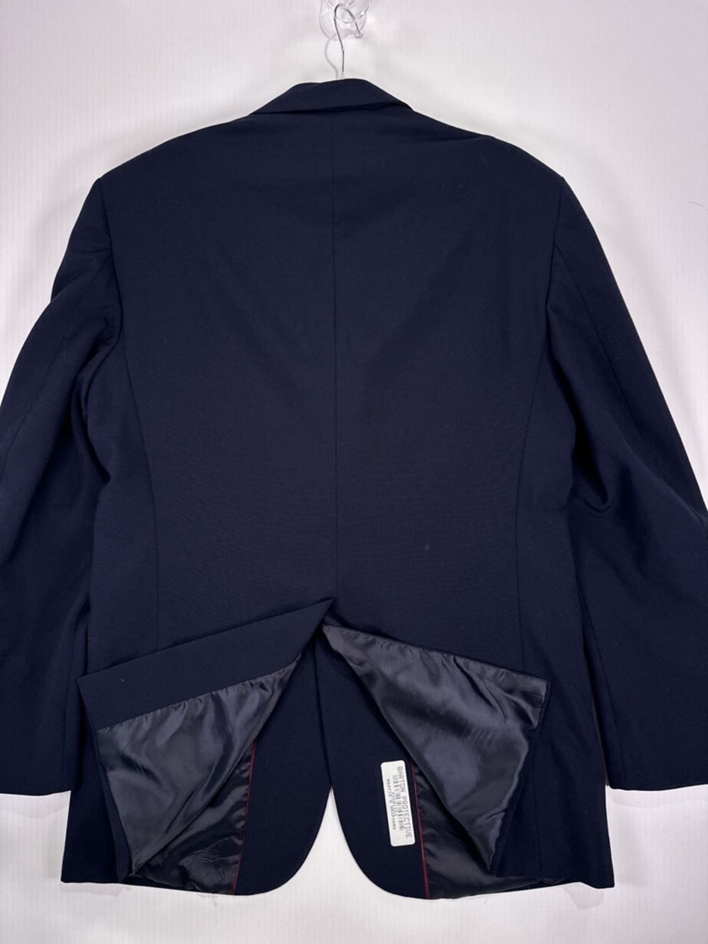 Martunique Ltd Vintage 2 Button Blazer Wool Blend Navy Blue 40L - Picture 8 of 16